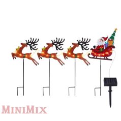 Napelemes fém mikulásszán