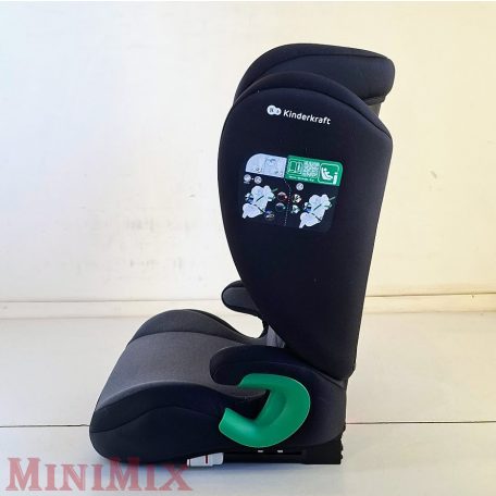 KINDERKRAFT Autósülés Junior Fix 2 100-150 cm Grafit Fekete