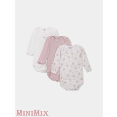Petit Bateau A0BGB 00 3 darabos ujjatlan body 74-es (b)