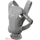 BabyBjörn Mini Grey 3D Mesh babahordozó
